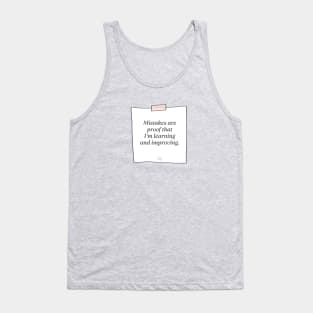 Mistakes are Proof: Affirmation Tank Top